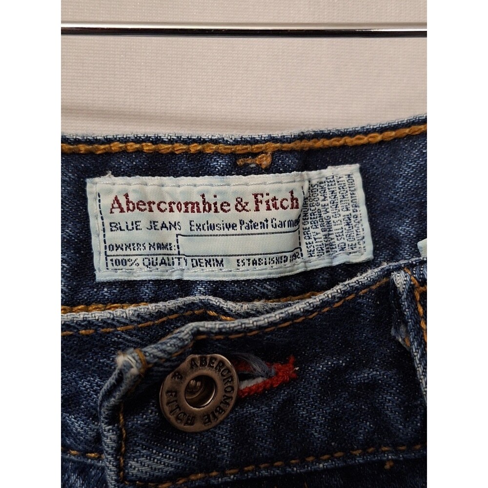 Vintage Abercrombie & Fitch Selvedge Denim Capri Jeans Women Sz 6 Made In USA - Picture 3 of 13